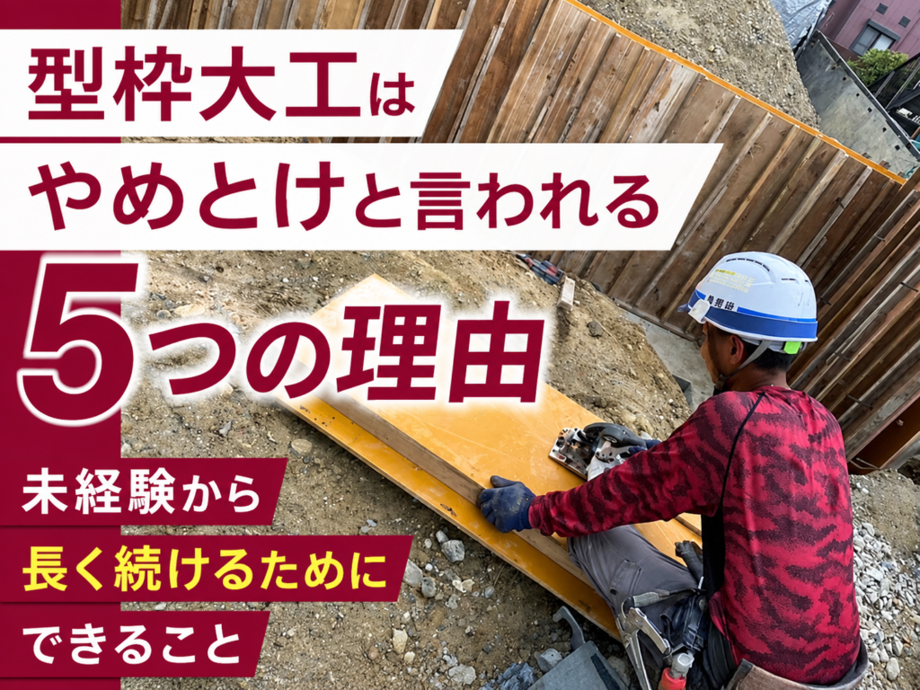 型枠大工の作業の様子